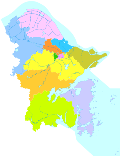 宁波市行政区划图 ① ② 江北区 北仑区 镇海区 鄞州区 象山县 宁海