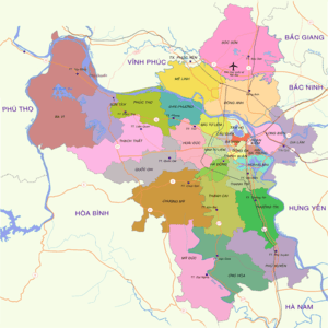 2008年河内市行政区划图