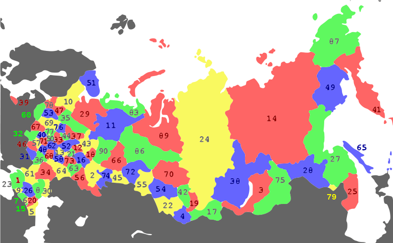 subdivisions of russia 俄罗斯行政区划