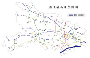 杭瑞高速在湖北高速公路网中的位置