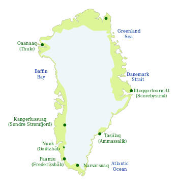 格陵兰地图图片