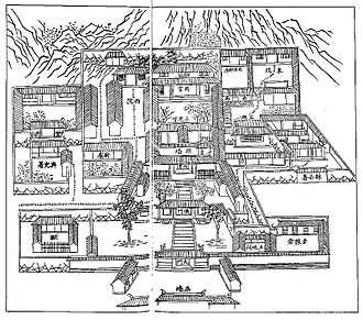 浙江省绍兴1803年的衙门版画平面图