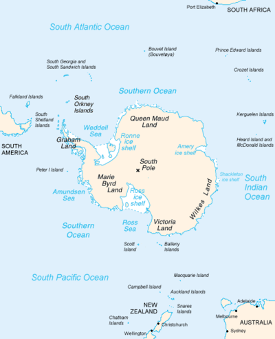 map of antarctica