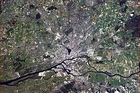 Hamburg, seen from the International Space Station