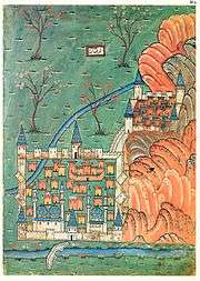 16th century map of Hamadan