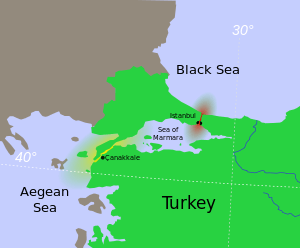 达达尼尔海峡地理位置图片