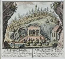 View of the hermitage near Solothurn, where she is said to have resided.