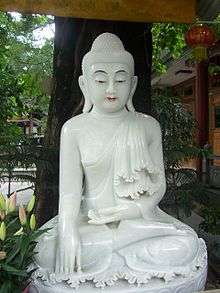 Statue de Bouddha prise au temple des Six Banians à Canton.