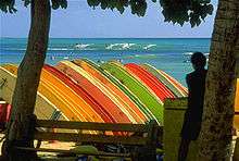 Surf à Waikiki Beach Honolulu Hawaii.