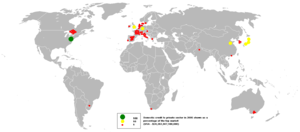 Le crédit intérieur au secteur privé en 2005