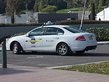 Ford Falcon australienne Taxi utilisé à Canberra, Australie