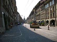 La Kramgasse à Berne.