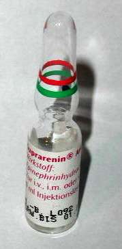 Ampoule d'adrénaline