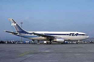 OO-TEF A300B1 MSN002, deuxième prototype d'Airbus mais construit déjà avec spécification quasiment définitive en 1973, et donc exploité par TEA jusqu'en 1994.