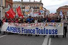 Manifestation à Toulouse contre le plan Power8.