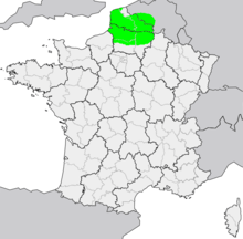 L'aire de répartition du Picard.