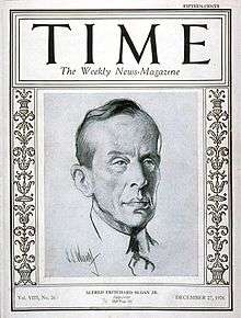 Cover of Time magazine (December 27, 1926)