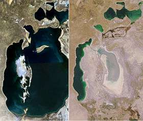La mer d'Aral (Kazakhstan - Ouzbékistan) : 1989 et 2008, la sécheresse aggrave les problèmes issus des choix de gestion de l'eau