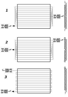 Méthodes de labour en plan1. Labour en planche en adossant2. Labour en planche en refendant3. Labour à plat