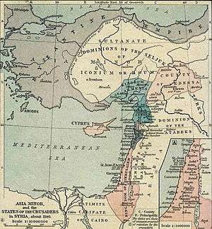 États croisés du Proche-Orient en 1140