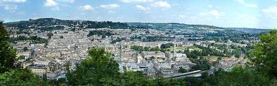 Vue en haute définition sur la ville depuis Alexandra park.