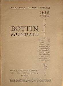 Les annuaires permettent de trouver une adresse, à charge de vérifier si le professionnel est bien autorisé dans les pays où la profession est règlementée (photo : Bottin Mondain, 1929)