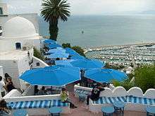 Vue du Café Sidi Chabâane de Sidi Bou Saïd.