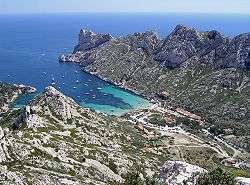 Calanque de Sormiou, dans le 9e arrondissement de Marseille