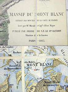 « Point de vue français » : la carte du capitaine Mieulet de 1865.