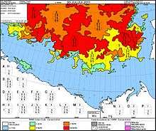 Exemple : Carte mise à disposition par le Service canadien des glaces