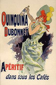 Publicité pour l'apéritif Dubonnet