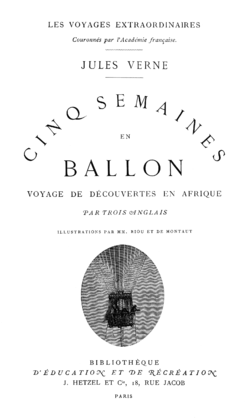 Cinq semaines en ballon, de Jules Verne.