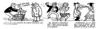 Dessins de Radiguet dans Le Journal amusant du 18 mars 1922[126].