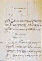 Première page de la Constitution