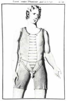 Corset contre l’onanisme, vers 1815.