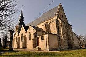 L'église Saint-Aubin, en 2011.