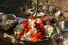 Légumes crus prêts à être consommés en Provence.