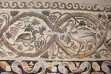 Daphné, Mosaïque romaine. Poste sur le dessus
