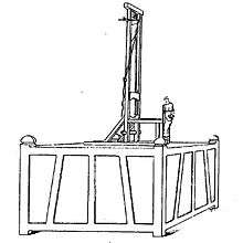 Dessin authentique[pas clair] d'une guillotine primitive en situation