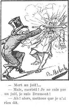 Caricature antisémite. Le Monde Moderne, 1898.