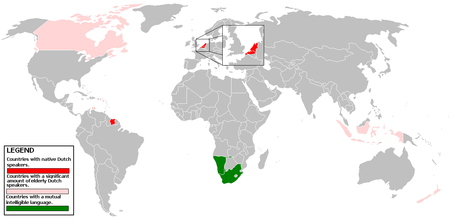 Le néerlandais dans le monde