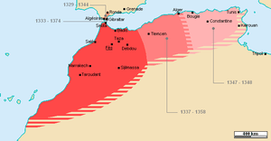 Royaume mérinide et ses extensions territoriales.