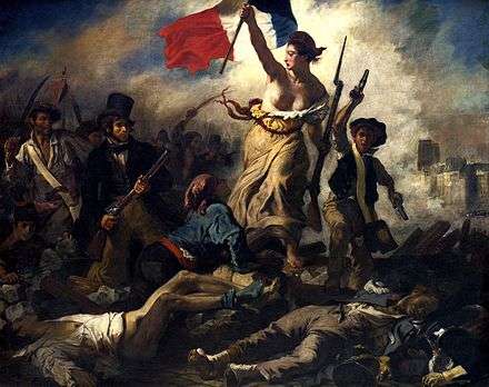 La Liberté guidant le peuple.