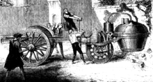 Premier accident d'automobile, 1770