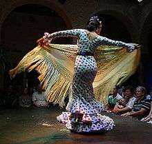 Danseuse au musée de la danse flamenca de Séville.