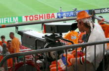 Cameraman lors de la Coupe du monde 2006.