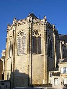 Chevet de la cathédrale d'Angers