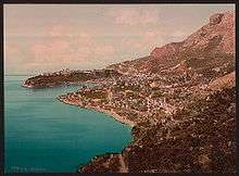 Vue de Monaco vers 1890-1900