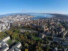 Genève, vue aérienne