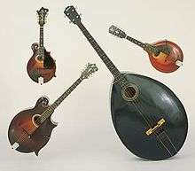 1920 Gibson F-4 mandoline 1917 Gibson H-2 mandole 1924 Gibson K-4 mandoloncelle
1929 Gibson mando-basse